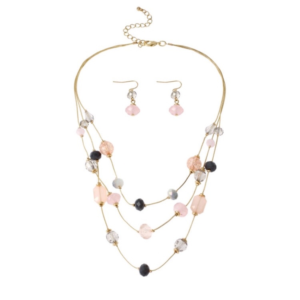 EMERALD GREEN Crystal Rondelle Bead Jewelry Set